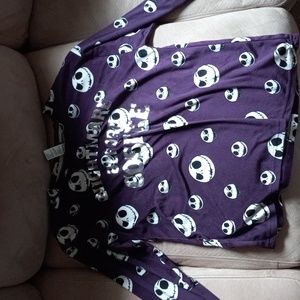 Nightmare before coffee pajama top